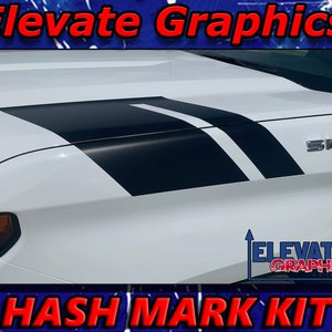 2019-2023 Passend für Chevy Silverado Side Hash Mark Stripes Auto Vinyl 3M Grafiken Hood Aufkleber und Aufkleber