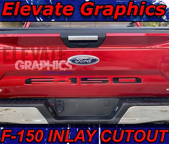 Matte Black Vinyl Decal Inlays For 2018 2019 Ford F150 Tailgate Letters New USA