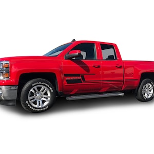 Fits Chevy Silverado Side Slayer Graphics Auto Vinyl Decals Stripes And Stickers Years 2014-2018