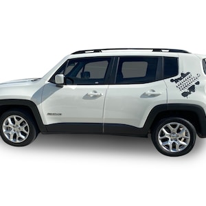 Fits Jeep Renegade Side Tire Graphics Auto Vinyl Stripes 3m Decals Stickers Years 2015-2023