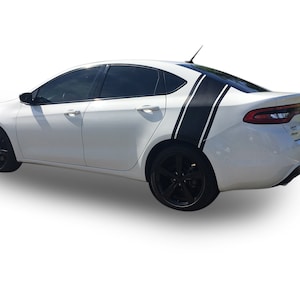 Past op Dodge Dart Side Pillar Graphics Vinyl Auto Stripes 3M stickers en stickers jaren 2013-2016