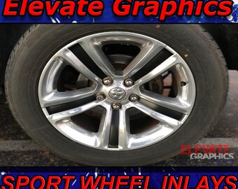 2009-2018  Fits Dodge Ram 1500 Sport Wheel Inlay Stripes Auto Graphics 3M Decals And Stickers