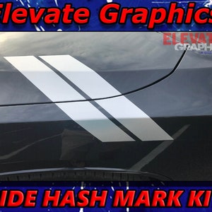 2011-2023 Fits Dodge Durango Hash Mark Stripes Double Bar Auto Graphics 3M Decals And Stickers