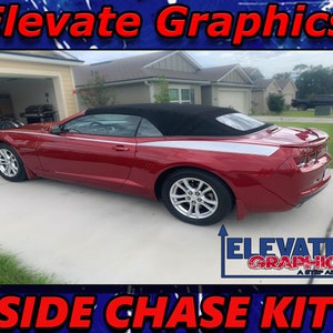 2010-2015 Fits Chevy Camaro Side Chase Stripes Vinyl Auto Graphics 3M Decals And Stickers