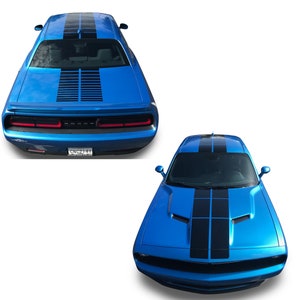 Für Dodge Challenger Palladiumweiß Streifen Vinyl Grafiken 3M Auto Aufkleber Aufkleber 2008-2023