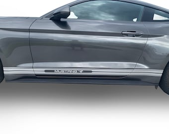 For Ford Mustang Side Rocker Decals Graphics Auto Stripes 3M Vinyl And Stickers Years 2005-2023