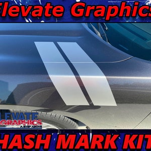 2015-2023 Fits Dodge Charger Hood Side Hash Mark Stripes Vinyl Auto Graphics 3M Decals And Stickers