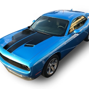 Fits Dodge Challenger Sport Hood Stripes 3M Auto Graphics Vinyl Decals Stickers 2015-2023
