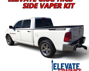 Fits Ram 1500 Decals Side Vaper Stickers | Truck Stripe Kit | Vinyl Auto Graphics | Pickup Stripes 2009-2027