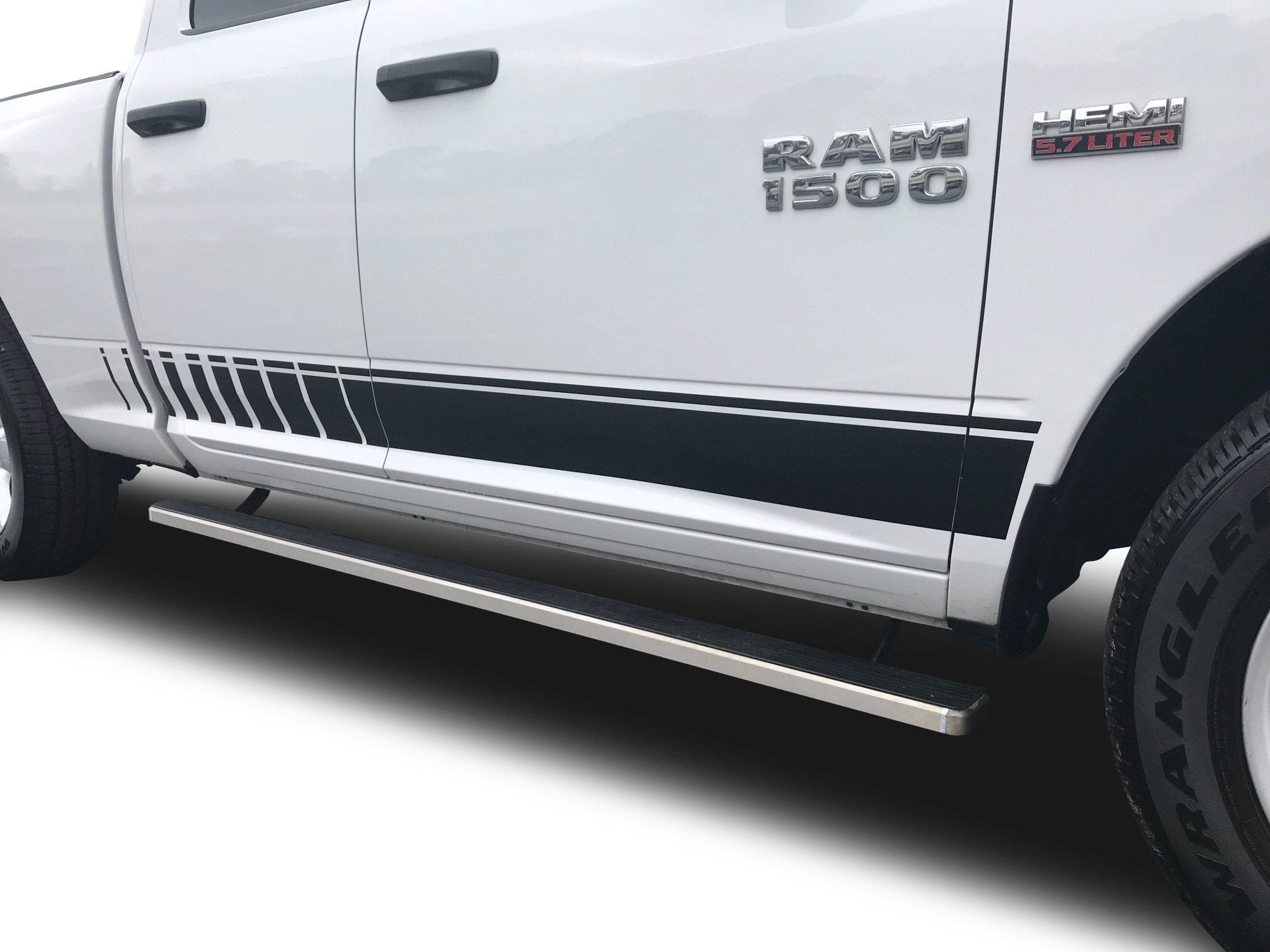 Fits Dodge Ram 1500 Rocker Dash Graphics Years 2009-2023 Auto Stripes 3M Vinyl Decals And Stickers
