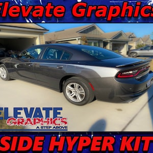 2015-2023 Fits Dodge Charger Side And Hood Dart Stripes Vinyl Auto Graphics 3M Decals And Stickers