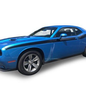 Voor Dodge Challenger Side Solid Graphics 3M Vinyl Auto Strepen Decals Stickers 2011-2023: