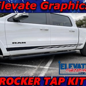 2009-2023 Fits Ram 1500 Side Rocker Tap Graphics 3m Vinyl Stripes Stickers Auto Decals