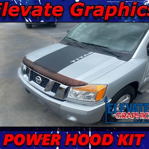 2004-2015 Fits Nissan Titan Hood Power Graphics Vinyl Stripes 3M Decals Stickers