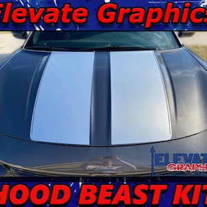 2015-2023 Fits Dodge Charger Hood Beast Stripes 3M Vinyl Auto Graphics Decals And Stickers