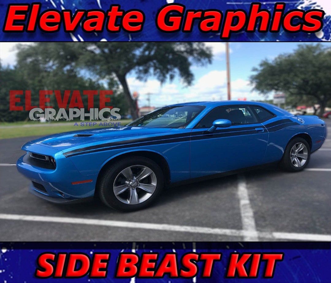 2011-2022 Fits Dodge Challenger Side RT Beast Stripes 3M Vinyl - Etsy