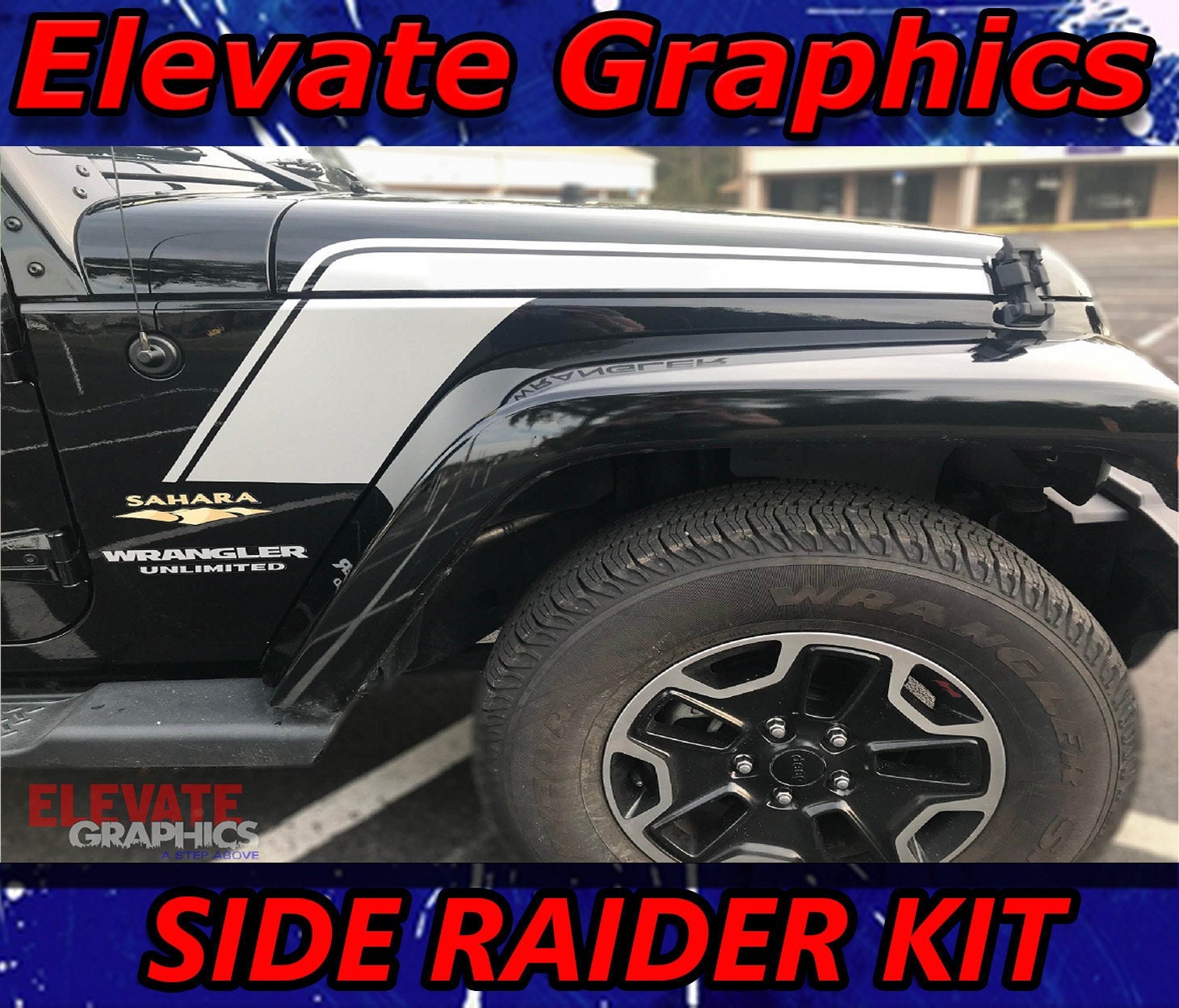 2007-2018 Fits Jeep Wrangler Side Hood Raider Stripes 3M Vinyl - Etsy