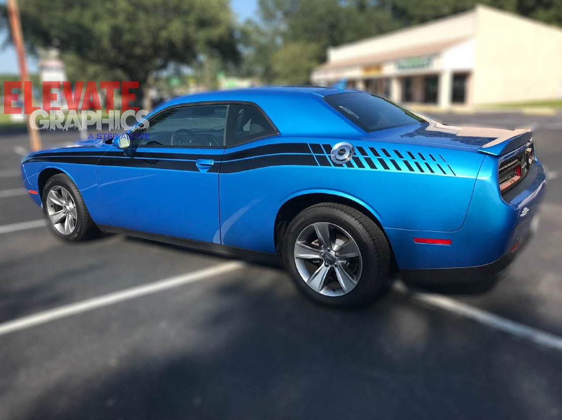 For Dodge Challenger Side RT Beast Graphics 3M Auto Stripes Vinyl Decal ...
