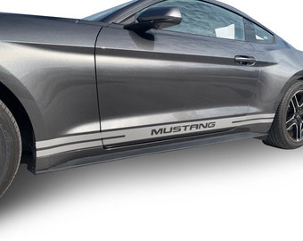 For Ford Mustang Side Rocker Decals Graphics Auto Stripes 3M Vinyl And Stickers Years 2005-2023