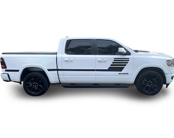Fits Ram 1500 Side Hockey Hawk Graphics 3m Vinyl Stripes Stickers Auto Decals 2019-2023