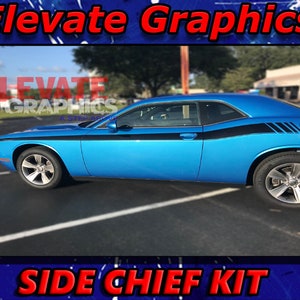 2011-2023 Passend für Dodge Challenger Side Chief Stripes 3M Auto Grafiken Vinyl Aufkleber Aufkleber