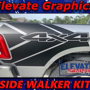 2019-2023 Fits Ram 2500 & 1500 Side Walker Stripes Auto 3M Vinyl Graphics Decals And Stickers