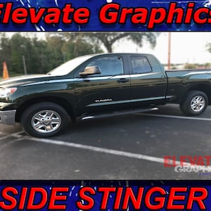 2007-2021 Fits Toyota Tundra Side Stinger Stripes 3M Auto Graphics Vinyl Decals And Stickers
