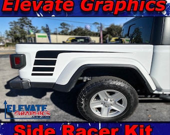 Passend für Jeeep Gladiator Side Racer Grafiken 3M Vinyl Streifen Suv Abziehbilder und LKW-Aufkleber 2020-2024