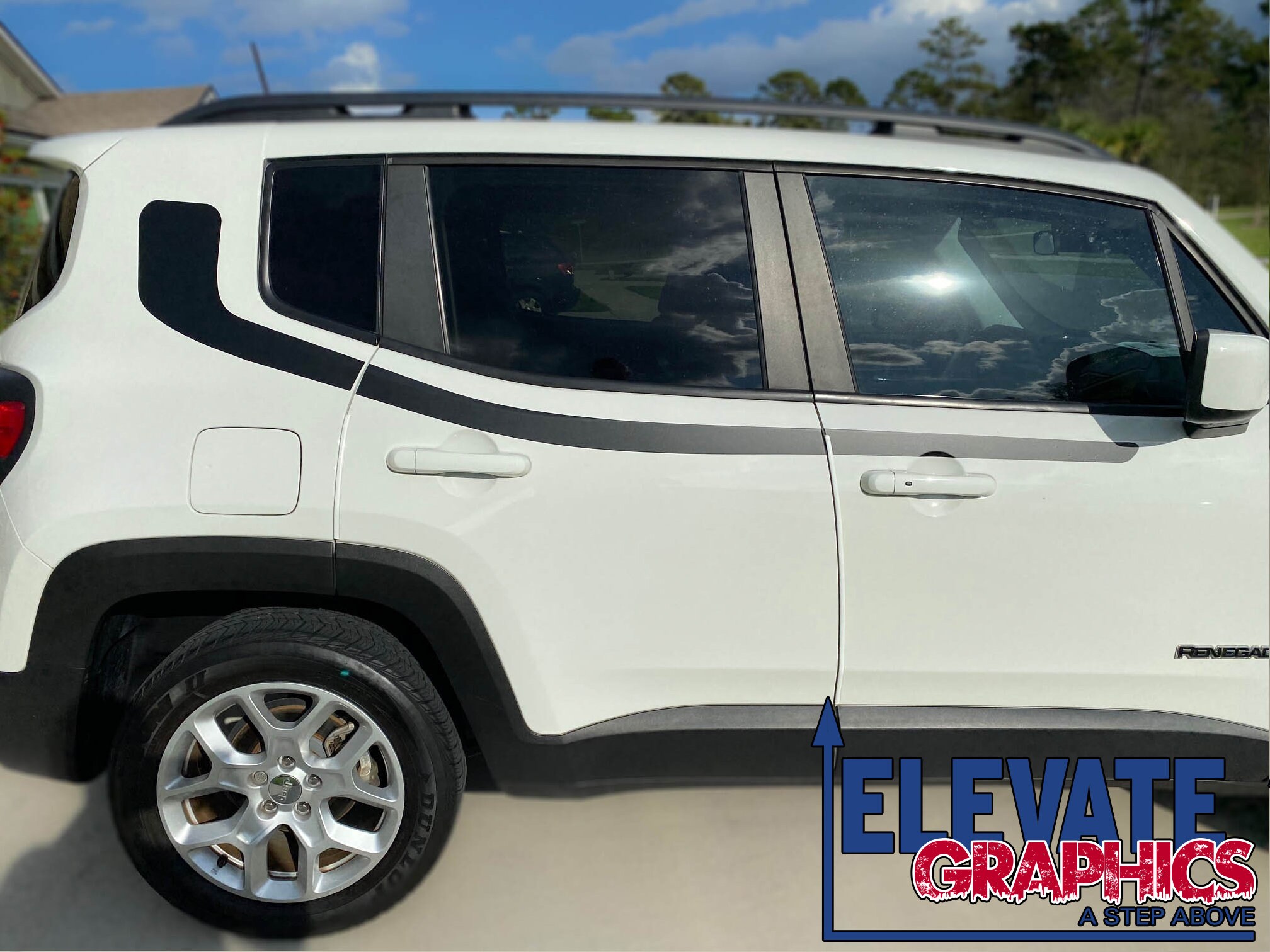 20152022 Fits Jeep Renegade Side Swing Stripes Vinyl Graphics 3m