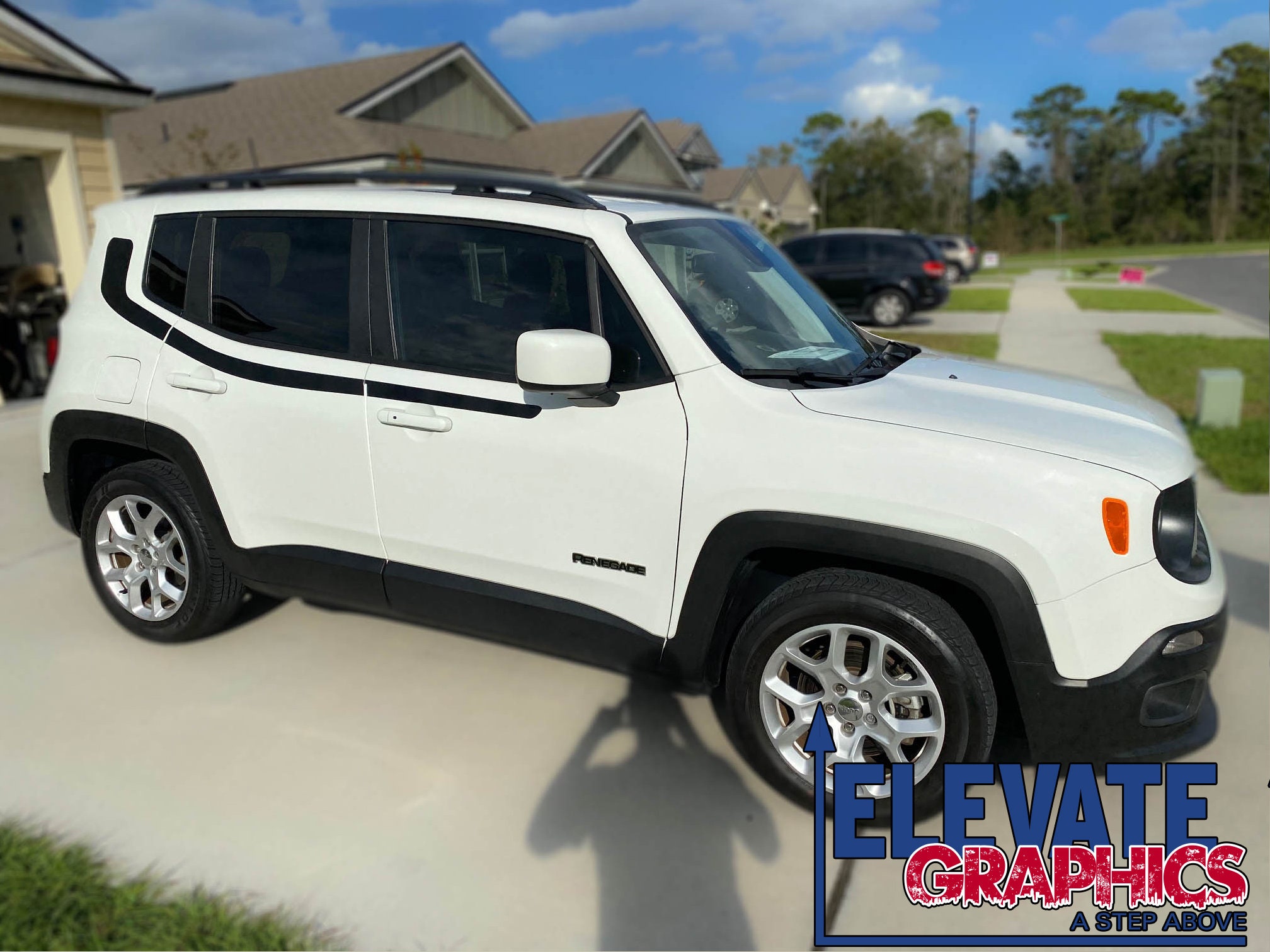 20152022 Fits Jeep Renegade Side Swing Stripes Vinyl Graphics 3m