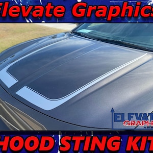 2015-2023 Fits Dodge Charger Hood Sting Stripes Vinyl Auto Graphics 3M Decals And Stickers
