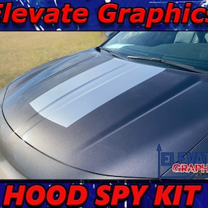 2015-2023 Fits Dodge Charger Center Hood Spy Stripes Vinyl Auto Graphics 3M Decals And Stickers