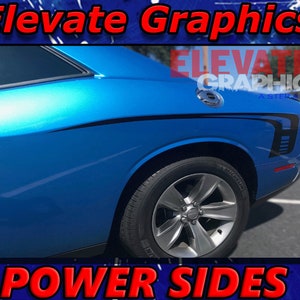 2008-2023 Passend für Dodge Challenger Seite und Haube Power Stripes Auto Aufkleber Vinyl 3 Millionen Grafiken
