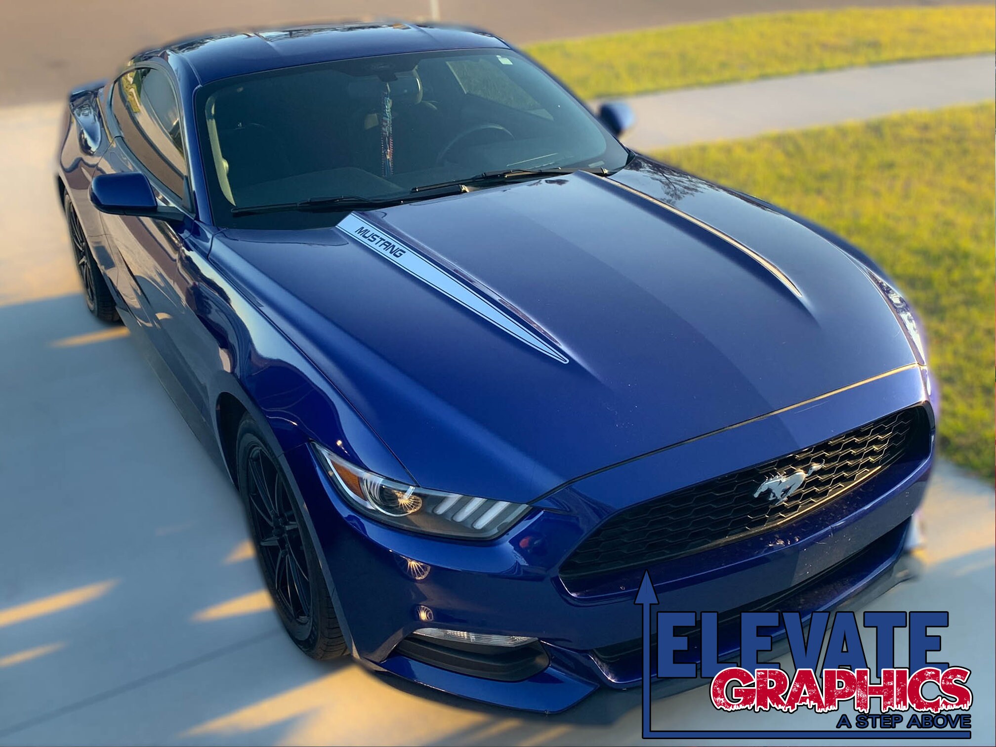 For Ford Mustang Hood Spears Graphics Vinyl Auto Stripes 3M Etsy