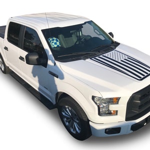 Past op Ford F-150 Center Hood Graphics 3M Auto Stripes Vinyl Stickers Truck Stickers 2015-2020