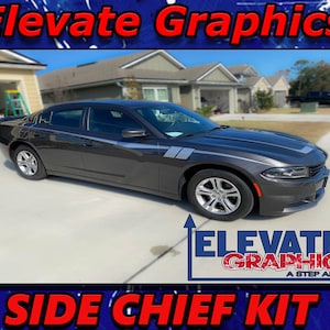 2015-2023 Fits Dodge Charger Side Chief Stripes Vinyl Auto Graphics 3M Decals And Stickers