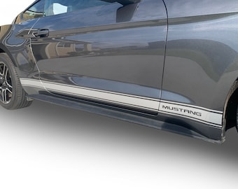 For Ford Mustang Rocker Side Graphics Vinyl Auto Stripes 3M Decals And Stickers Years 2005-2023