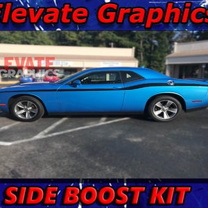 2011-2023 Passend für Dodge Challenger Side Boost Stripes Auto Vinyl Grafiken 3M Abziehbilder Aufkleber