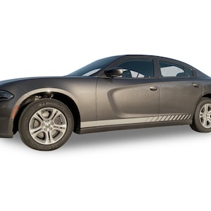 Adatto per Dodge Charger Side Rocker Fade Graphics Vinile Auto Stripes 3 m Decalcomanie e adesivi Anni 2015-2023