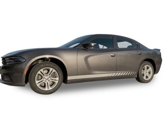 Fits Dodge Charger Side Rocker Fade Graphics Vinyl Auto Stripes 3m Decals And Stickers Years 2015-2023