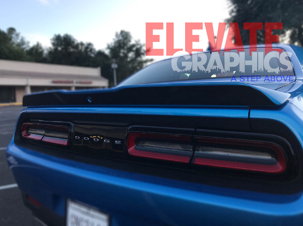 For Dodge Challenger Spoiler Master Graphics 3M Auto Vinyl Stripes ...