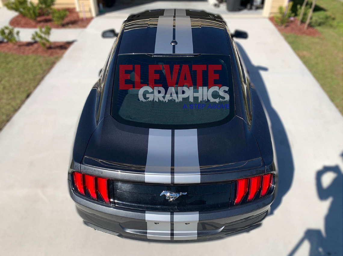 For Ford Mustang Split Rally Graphics Vinyl Auto Stripes 3M Decals