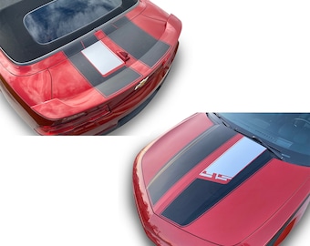 Fits Chevy Camaro Hood Rumble Sport Two Color Graphics Vinyl Auto Stripes 3m Decals And Stickers Years 2010-2015