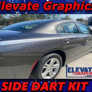 2015-2023 Fits Dodge Charger Side And Hood Dart Stripes Vinyl Auto Graphics 3M Decals And Stickers
