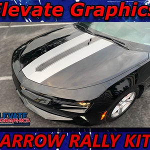 2010-2018 Se adapta a Chevy Camaro Arrow Rally Stripes Gráficos 3M Auto Vinilo Calcomanías Pegatinas