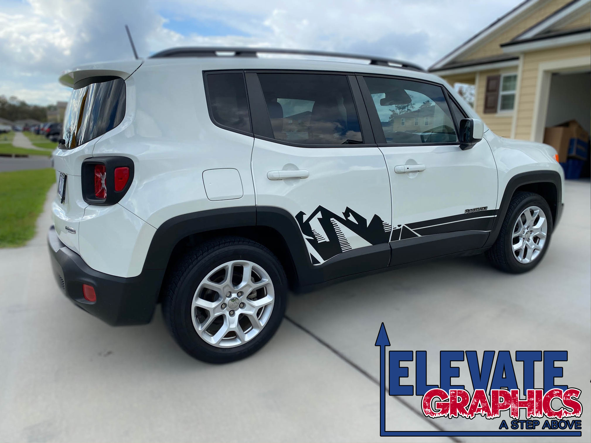 20152022 Fits Jeep Renegade Side Mountain Stripes Vinyl Graphics 3m Decals Stickers — Elevate