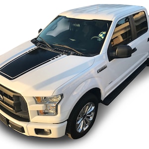 Past op Ford F-150 middenkap graphics 3 M strepen auto vinyl stickers vrachtwagenstickers jaren 2015-2020