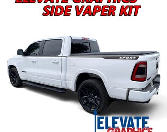 2009-2027 Fits Ram Stickers 1500 Side Vaper Graphics | Truck Stripe Kit | Vinyl Auto Stripes | Pickup Decals