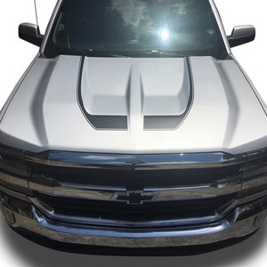 Anti-Glare Hood Scoop Decal For 22-25 Chevy Silverado Trail Boss LT & ZR2 – Vinyl