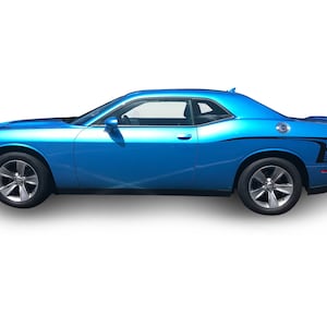 Passend für Dodge Challenger Side And Hood Power Decals Vinyl 3 M Auto Stripes 2008-2023